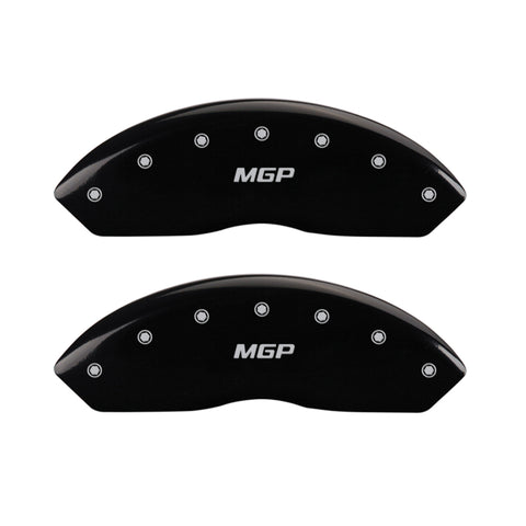 MGP 4 Caliper Covers Engraved Front & Rear MGP Black finish silver ch - 14240SMGPBK