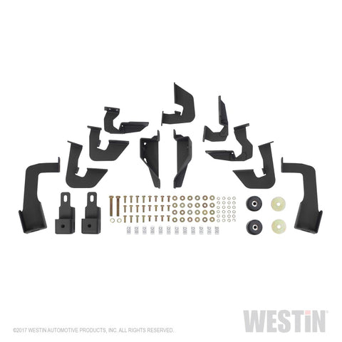 Westin 07-18 Chevrolet Silverado 1500 CC 5.5ft Bed HDX Drop W2W Nerf Step Bars - Tex. Blk - 56-534565