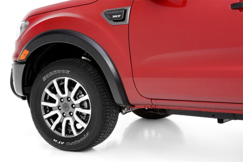 Lund 2019 Ford Ranger SX-Style 4pc Smooth Fender Flares - Black - SX133S