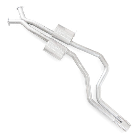 Stainless Works 2004 GTO 3in Catback Chambered Mufflers X-Pipe Slash Cut Tips - GTOTOLTMDT