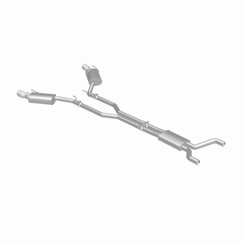 MagnaFlow Cat-Back Stainless Dual Split Rear Exit 4in Polished Tips 11-15 Chevy Camaro 3.6L V6 - 15353