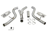 aFe LARGE Bore HD 4in Dual DPF-Back SS Exhaust w/Polished Tip 16-17 GM Diesel Truck V8-6.6L (td) LML - 49-44080-P