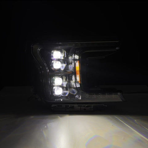 AlphaRex 18-20 Ford F-150 NOVA LED Proj Headlight Alpha Blk (14th Gen G2 Style) - 880249