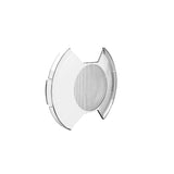 KC HiLiTES SlimLite 8in. LED Light Shield SAE Driving (Shield Only) - Clear - 5209