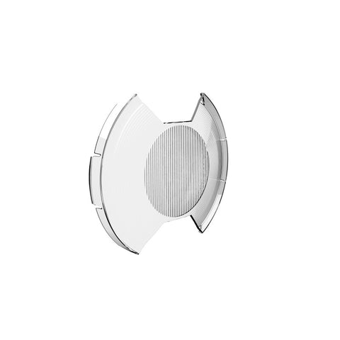KC HiLiTES SlimLite 8in. LED Light Shield SAE Driving (Shield Only) - Clear - 5209