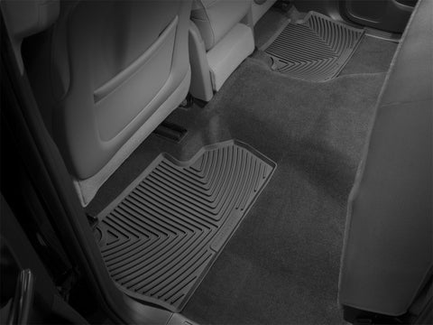 WeatherTech 14+ Chevrolet Silverado Rear Rubber Mats - Black - W310