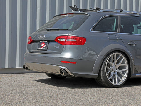 aFe MACH Force-Xp 13-16 Audi Allroad L4 SS Axle-Back Exhaust w/ Carbon Tips - 49-36437-C