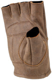 Kuryakyn Leather By River Road Buster Vintage Shorty Gloves Black - Medium - 094461