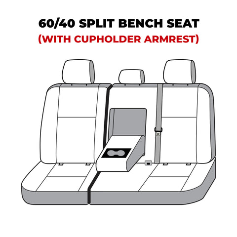 Covercraft 22-23 Toyota Tundra Waterproof Polyester SeatSaver Custom Second Row Seat Covers - Grey - SS8538WFGY