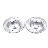 Power Stop 05-10 Honda Odyssey Front Evolution Drilled & Slotted Rotors - Pair - JBR989XPR