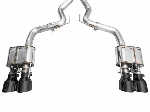 AWE 2024 Ford Mustang Dark Horse S650 RWD SwitchPath Cat-Back Exhaust w/ Quad Diamond Black Tips - 3025-43375