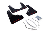 Rally Armor 12-18 Fiat 500 (Pop/Sport/Lounge/Abarth) Black UR Mud Flap w/ Red Logo - MF25-UR-BLK/RD
