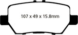 EBC 05-08 Acura RL 3.5 Redstuff Rear Brake Pads - DP31736C