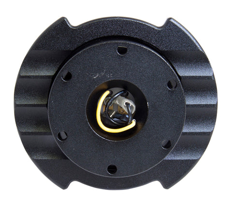 NRG Quick Release Kit Gen 2.5 - Black / Black Ring w/Finger Grooves - SRK-250BK