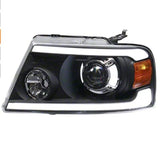 Raxiom 04-08 Ford F-150 Axial Series LED Projector Headlights- Blk Housing (Clear Lens) - T566365