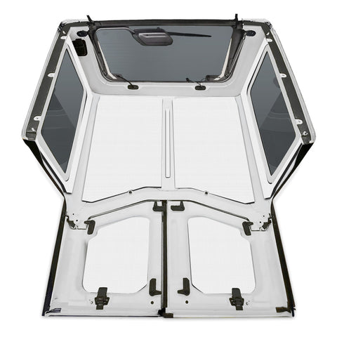 DEI 18-23 Jeep Wrangler JL 2-Door Boom Mat Complete Headliner Kit - 7 Piece - White - 50281