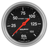 AutoMeter Gauge Oil Pressure 2-5/8in. 150PSI Mechanical Sport-Comp - 3423