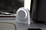 Rugged Ridge 07-10 Jeep Wrangler JK Silver Tweeter Speaker Enclosures - 11151.11