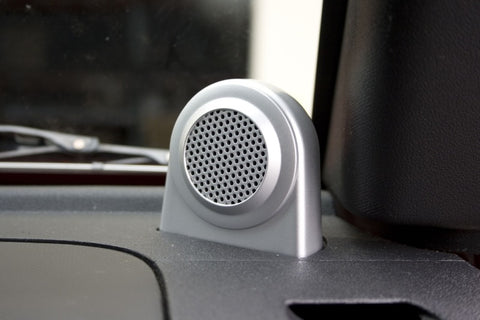 Rugged Ridge 07-10 Jeep Wrangler JK Silver Tweeter Speaker Enclosures - 11151.11