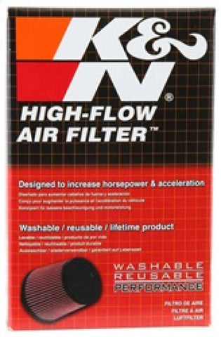 K&N Filter Universal Rubber Filter 2 3/4 inch 10 Degree Flange 4 inch OD 5 inch Height - RU-1460