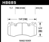 Hawk 10-11 Range Rover/Range Rover Sport Supercharged Performance Ceramic Street Front Brake Pads - HB685Z.610