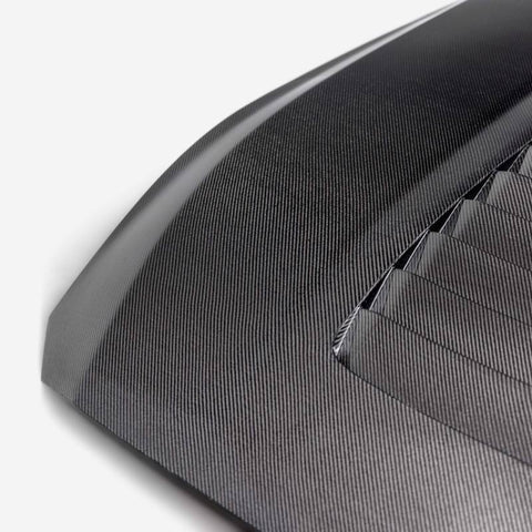 Anderson Composites 2024 Ford Mustang S650 Double-Sided Carbon Fiber Hood - AC-HD24FDMU-GT5-DS