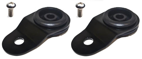 Torque Solution Radiator Mount Combo with Inserts (Black) : Mitsubishi Evolution 7/8/9 - TS-EV-009ic