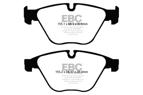 EBC 10+ BMW 535i 3.0 Turbo (F10) Yellowstuff Front Brake Pads - DP42103R