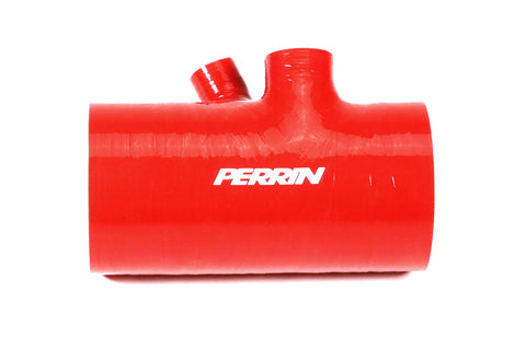 Perrin 2022+ Subaru WRX Red 3in Turbo Inlet Hose w/ Nozzle (Short) - PSP-INT-426RD