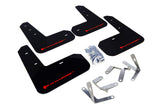 Rally Armor 13-17 Subaru BRZ / Scion FR-S Black UR Mud Flap w/ Red Logo - MF23-UR-BLK/RD