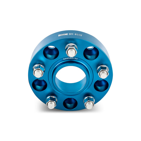Mishimoto Borne Off-Road Wheel Spacers - 5x127 - 71.6 - 38.1mm - M14 - Blue - BNWS-003-381BL