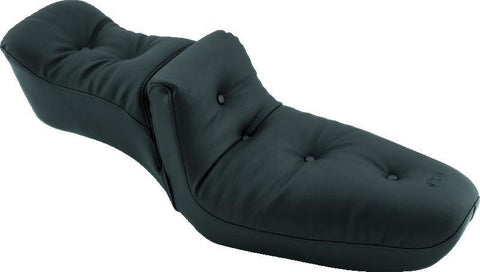 Mustang 82-03 Harley Sportster Duke 1PC Seat Regal - Black - 75116