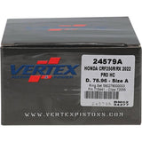 Vertex Piston 22-24 Honda CRF 250 R 250cc Forged High Compression Piston Kit 14.4:1 Comp. - 24579A