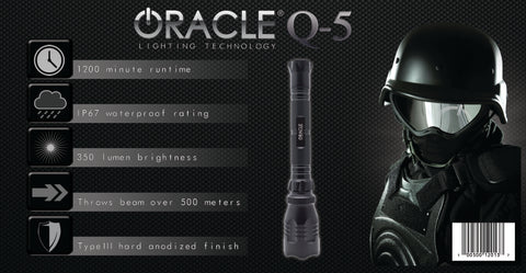 Oracle Q5 LED Flash Light - 6000K - 1005-001