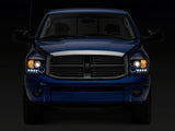 Raxiom 06-08 Dodge RAM 1500 LED Halo Projector Headlights- Blk Housing (Clear Lens) - R110149