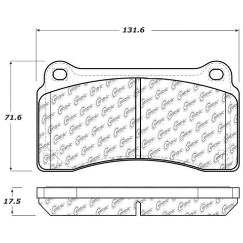 StopTech Street Touring Brake Pads - Rear - 308.13830