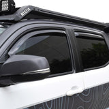Westin 2016-2018 Toyota Tacoma Double Cab 4dr In-Channel Wind Deflector 4pc - Smoke - 72-88433
