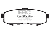 EBC 04-06 Mazda MPV 3.0 Greenstuff Rear Brake Pads - DP61733