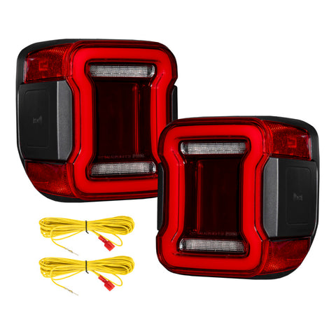 Form Lighting 20-26 Jeep Gladiator LED Tail Lights - Red (Pair) - FL0021