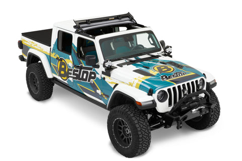 Bestop 20-26 Jeep Gladiator / 18-26 Wrangler JL Sunrider For Hardtop (Black Diamond) - 52454-35