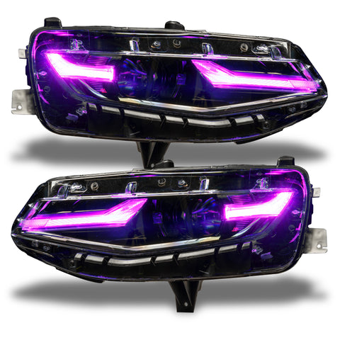 Oracle 19-21 Chevy Camaro LS/LT RGB+A Headlight DRL Kit - ColorSHIFT w/o Controller - 1418-334