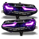 Oracle 19-21 Chevy Camaro LS/LT RGB+A Headlight DRL Kit - ColorSHIFT w/ BC1 Controller - 1418-335
