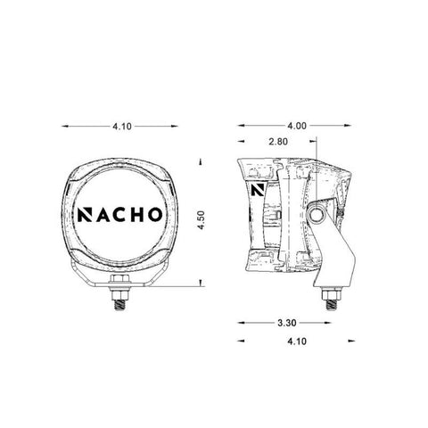 ARB Nacho 4in Offroad / SAE Combo White LED Light - PM461