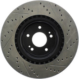StopTech 10 Hyundai Genesis Coupe w/ Factory Brembo Slotted & Drilled Right Front Rotor - 127.51036R