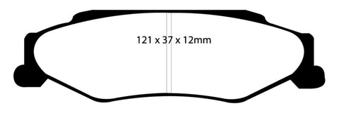 EBC 03-04 Cadillac XLR 4.6 Bluestuff Rear Brake Pads - DP51160NDX
