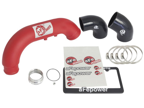 aFe BladeRunner 3in Red IC Tube Cold Side w/ Coupling & Clamp Kit 2016 GM Colorado/Canyon 2.8L - 46-20269-R