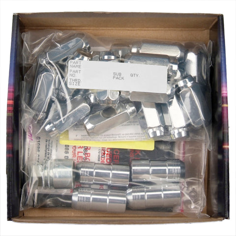 McGard 8 Lug Hex Install Kit w/Locks (Cone Seat Nut) M14X2.0 / 13/16 Hex / 2.25in. Length - Chrome - 84805