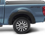 Bushwacker 2019 Ford Ranger Pocket Style Flares 2pc SuperCab 72in Bed - Black - 20122-02