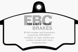 EBC 80-82 Audi 4000 1.6 Greenstuff Front Brake Pads - DP2310