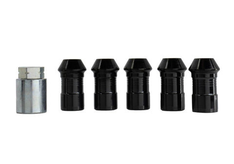 Ford Racing 2023+ Ford Bronco Raptor M14 x 1.5 Black Security Lug Nut Kit - Set of 5 - M-1A043-A5
